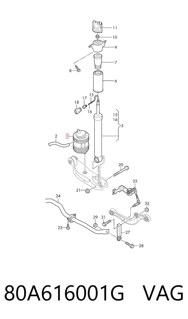  80A616001G VAG