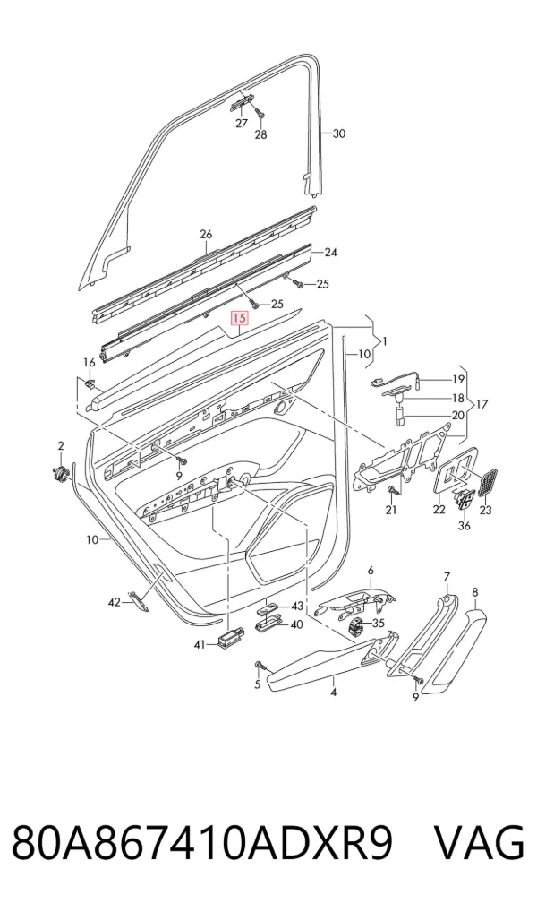 80A867410ADXR9 VAG