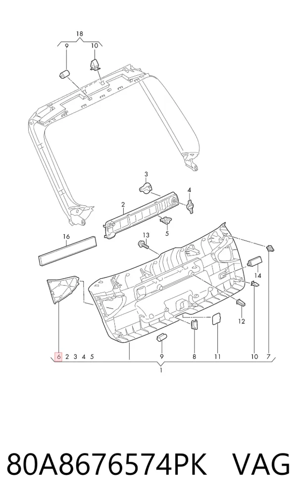  80A8676574PK VAG