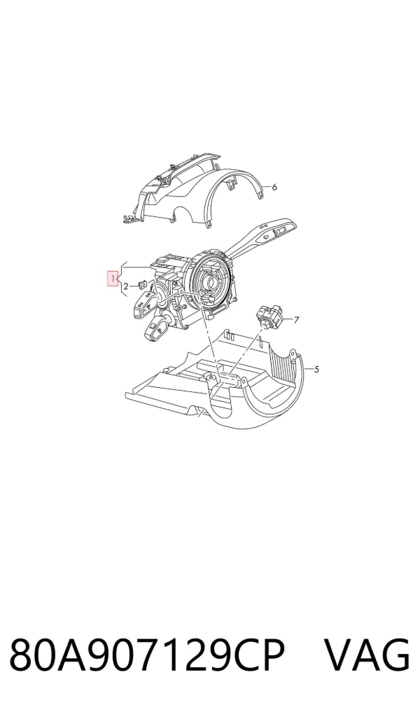  80A907129CP VAG