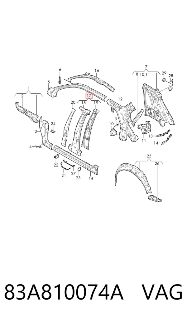  83A810074A VAG