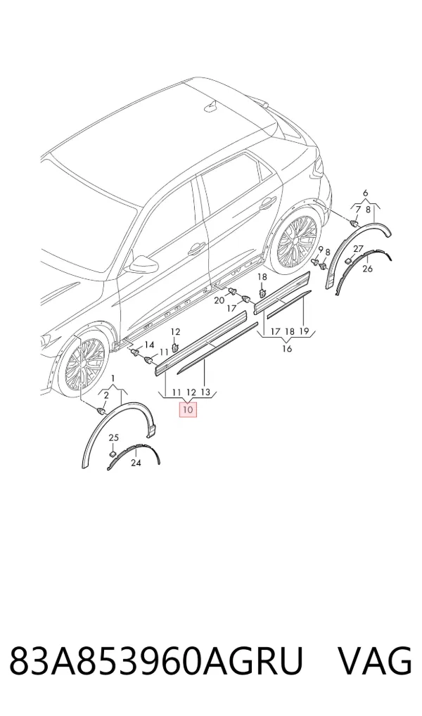  83A853960AGRU VAG