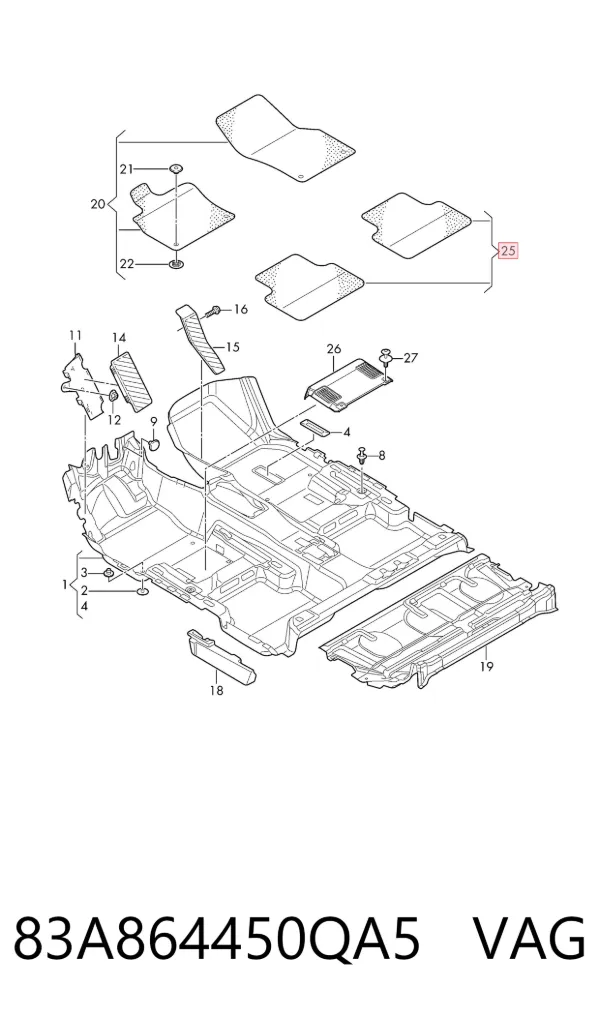  83A864450QA5 VAG