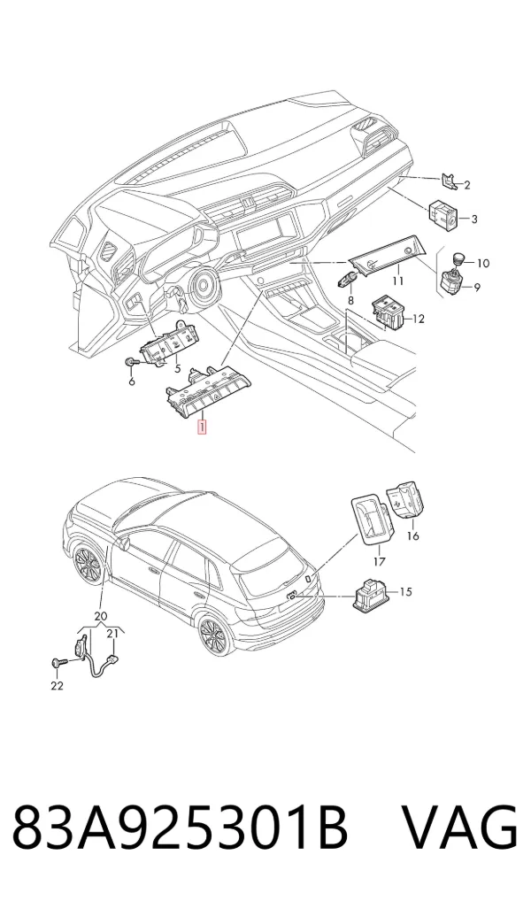  83A925301B VAG