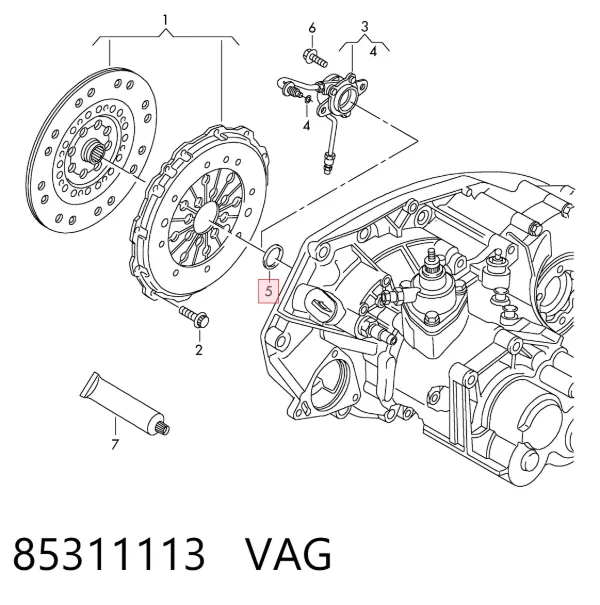 Сальник АКПП/КПП, вхідного/первинного валу 85311113 VAG