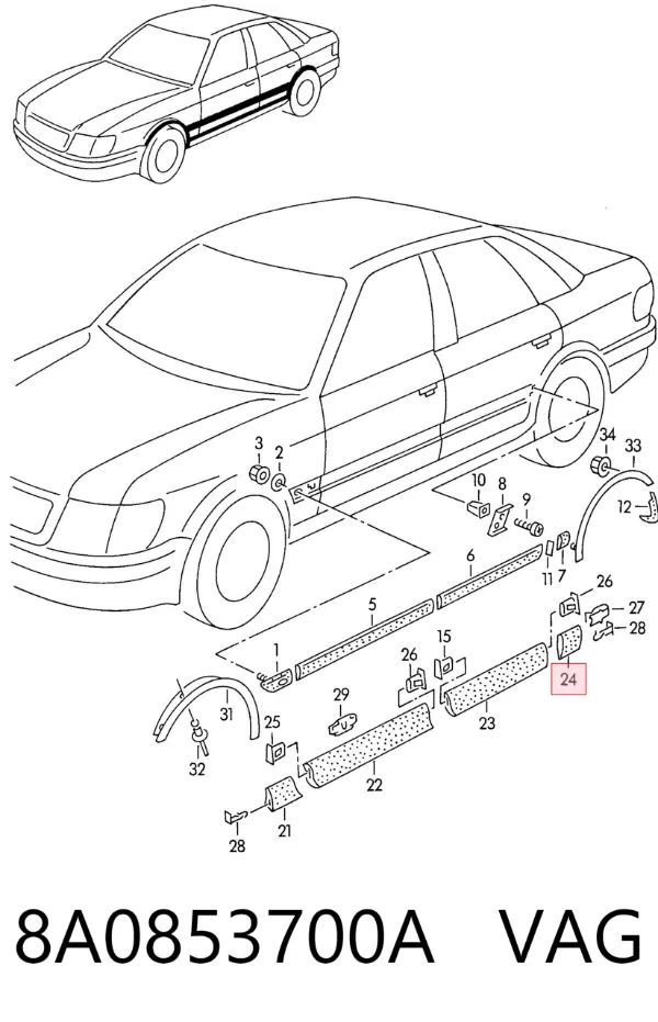  8A0853700A VAG