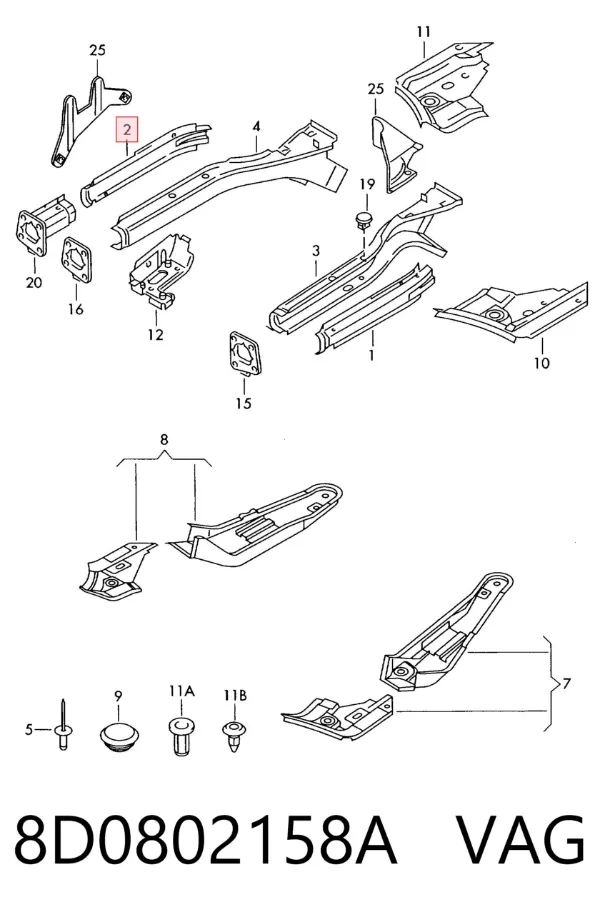  8D0802158A VAG
