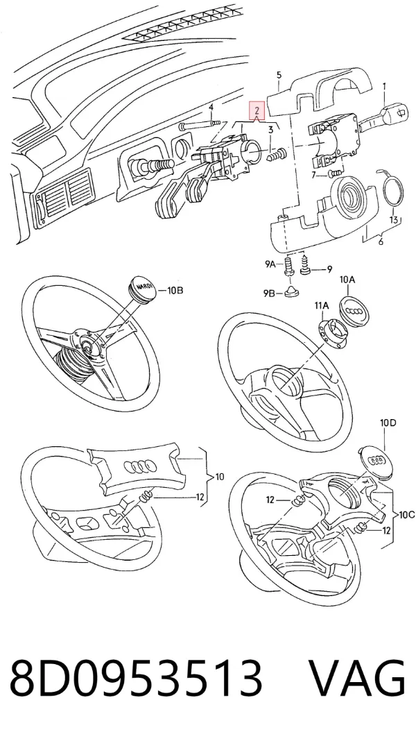  8D0953513 VAG