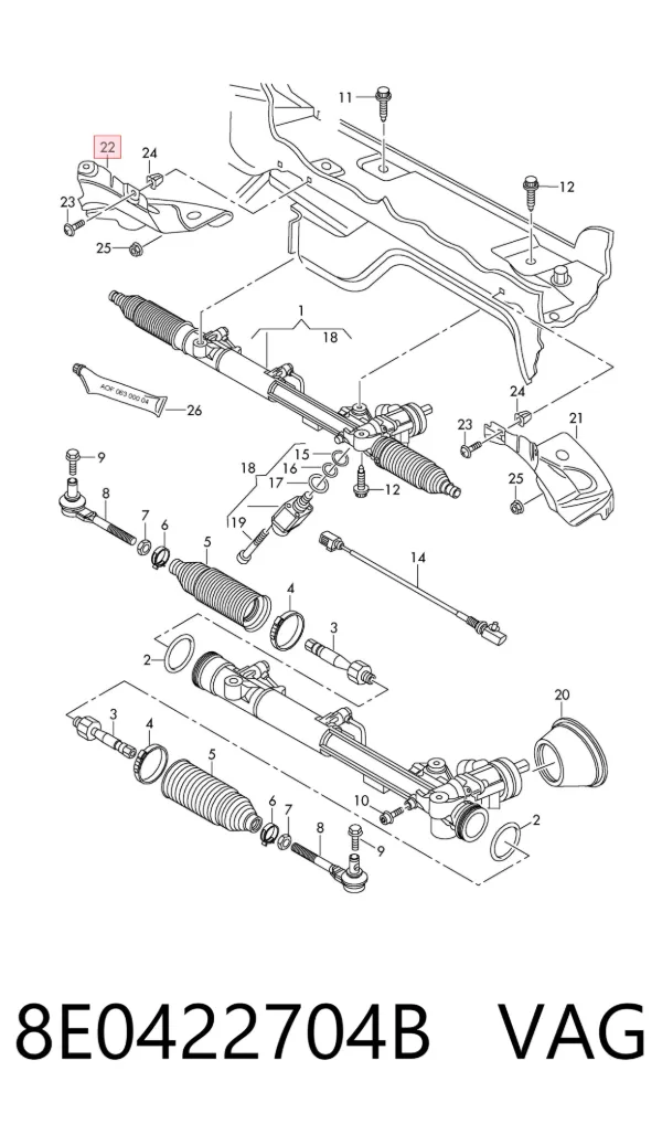  8E0422704B VAG