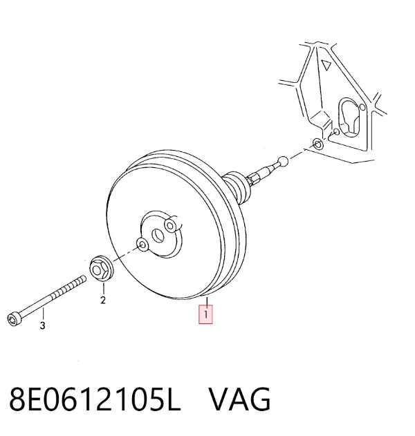 Підсилювач гальм 8E0612105L VAG