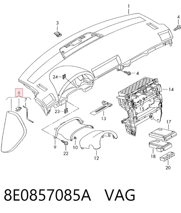  8E0857085A VAG