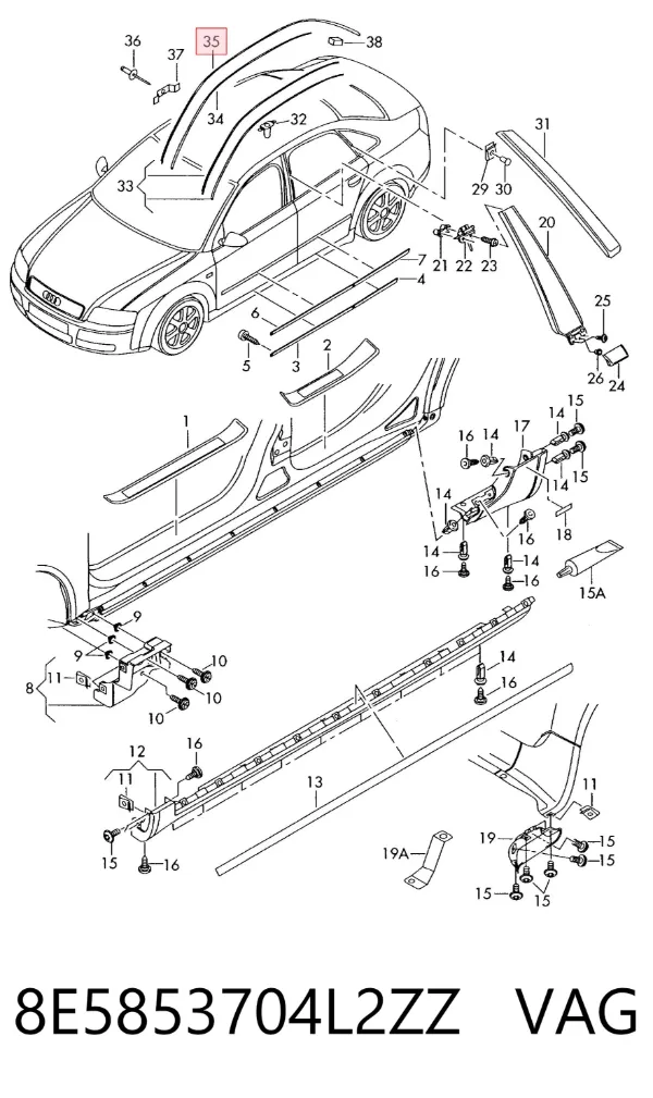  8E5853704L2ZZ VAG