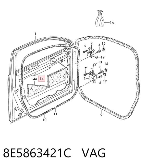  8E5863421C VAG