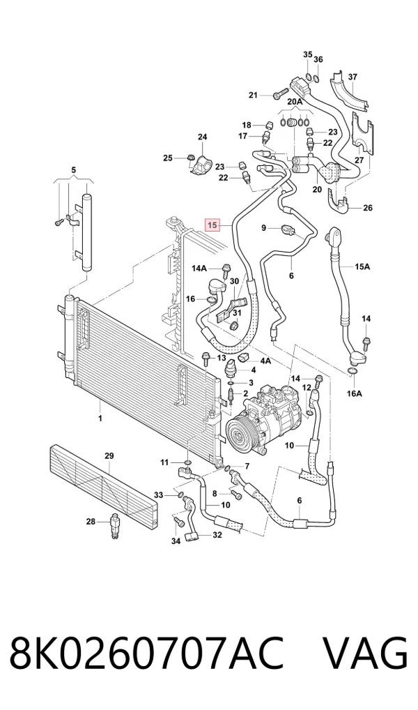  8K0260707AC VAG