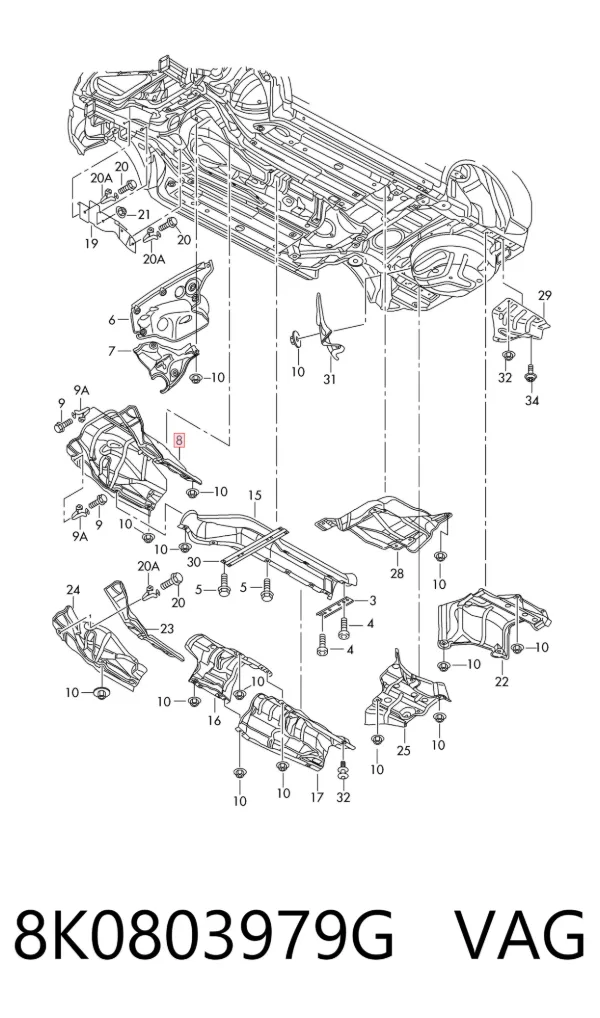  8K0803979G VAG