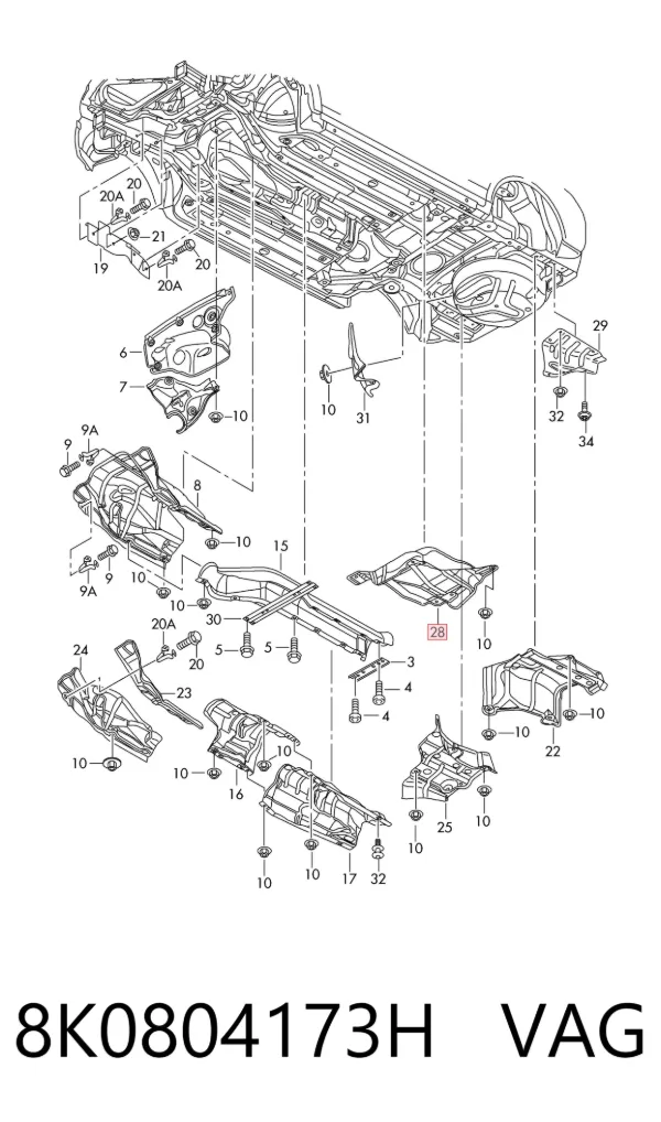  8K0804173H VAG
