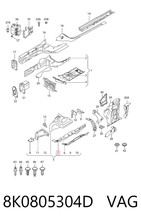  8K0805304D VAG