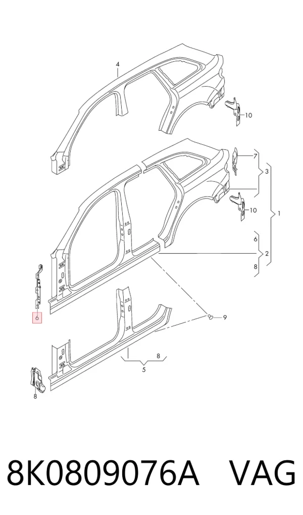  8K0809076A VAG