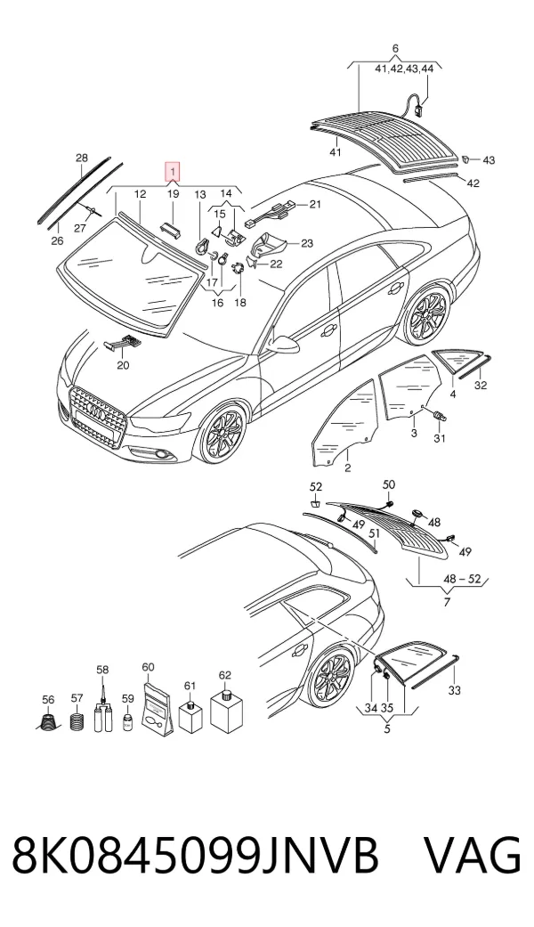 Лобове скло AB10663A Sekurit