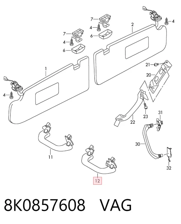  8K0857608 VAG