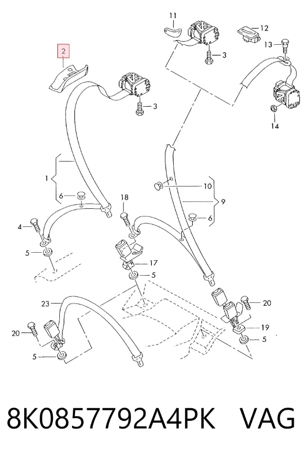  8K0857792A4PK VAG