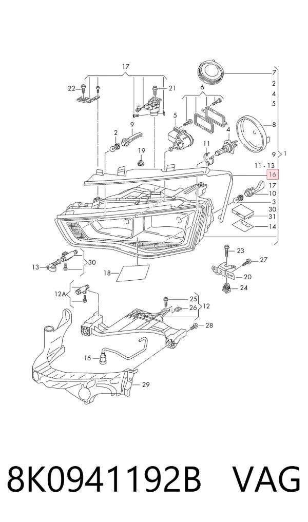  8K0941192B VAG