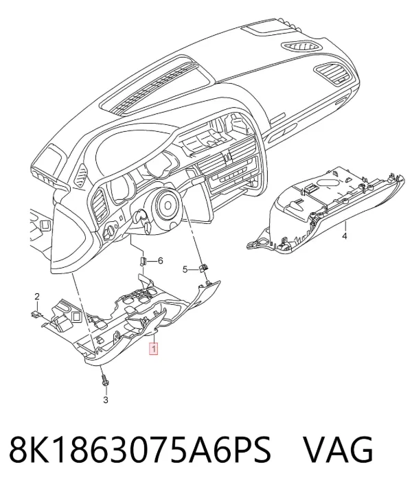  8K1863075A6PS VAG