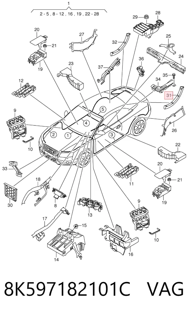  8K597182101C VAG