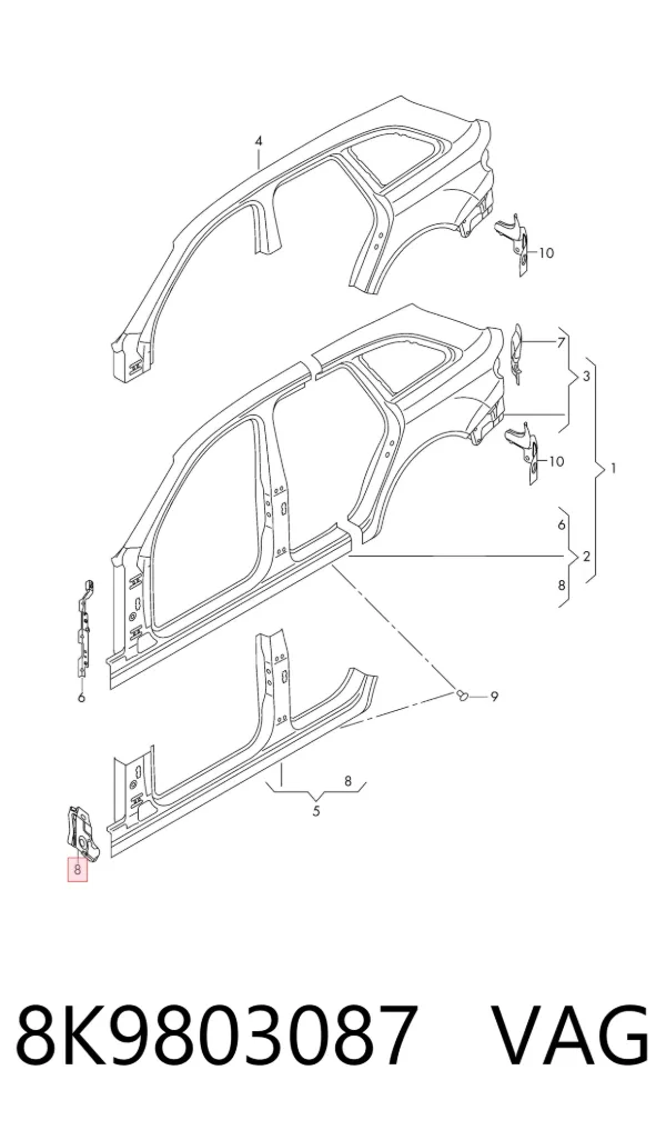  8K9803087 VAG