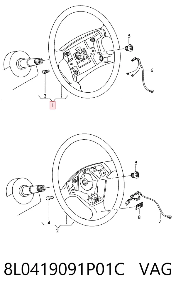 Кермо Audi A3 8L1
