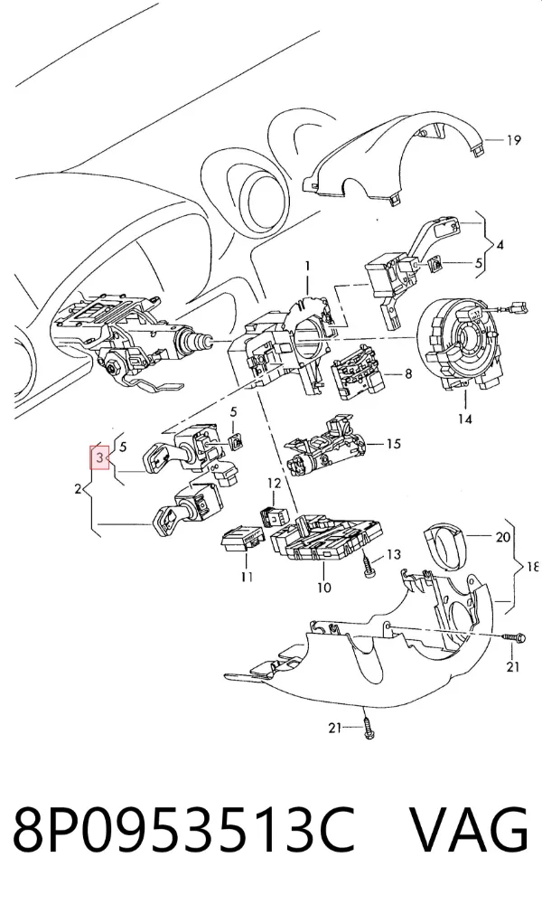  8P0953513C VAG