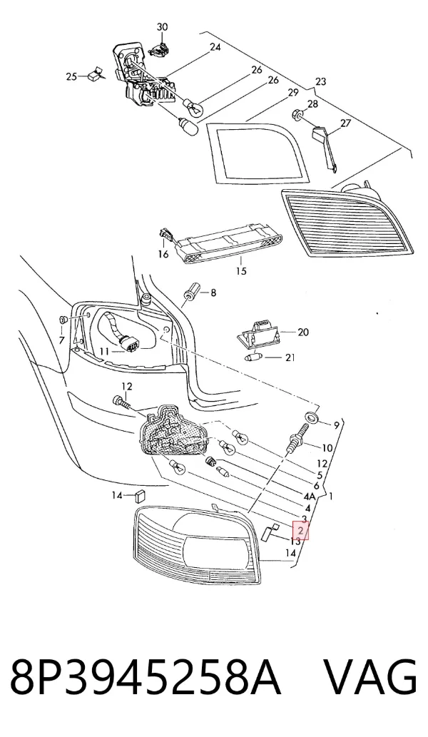  8P3945258A VAG