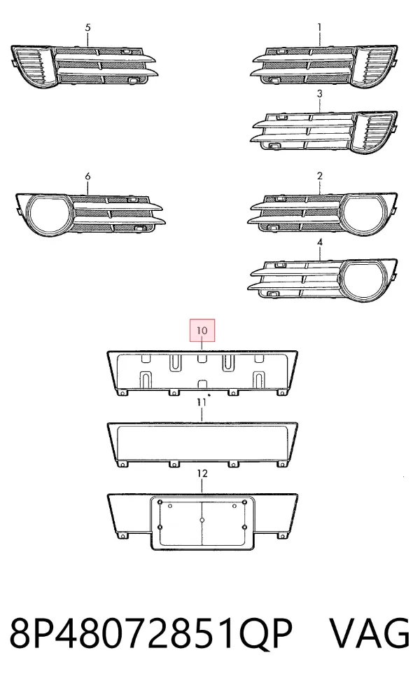  8P48072851QP VAG