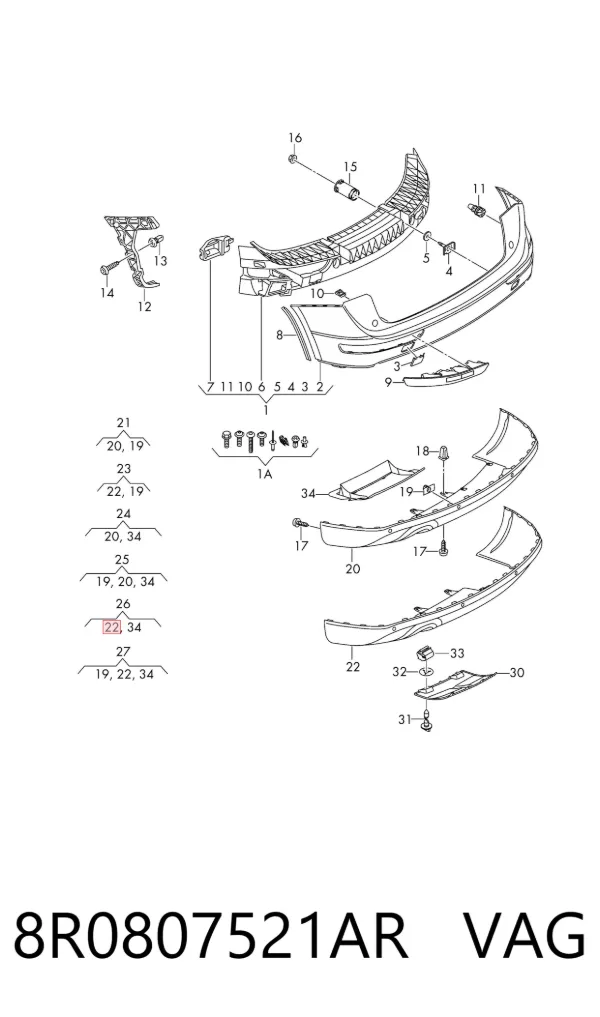  8R0807521AR VAG