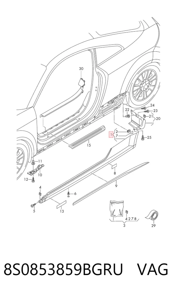  8S0853859BGRU VAG