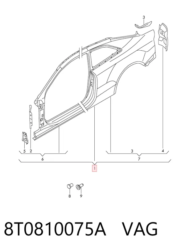  8T0810075A VAG
