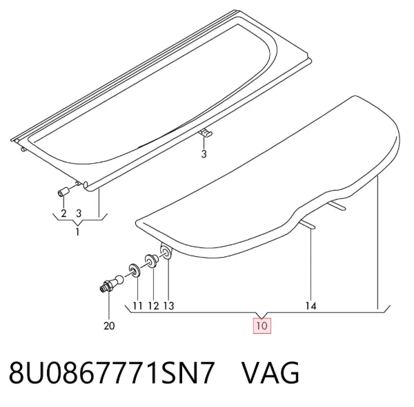  8U0867771SN7 VAG