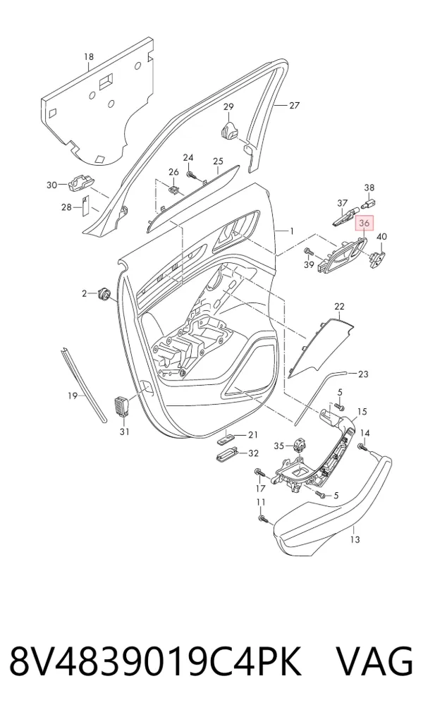  8V4839019C4PK VAG