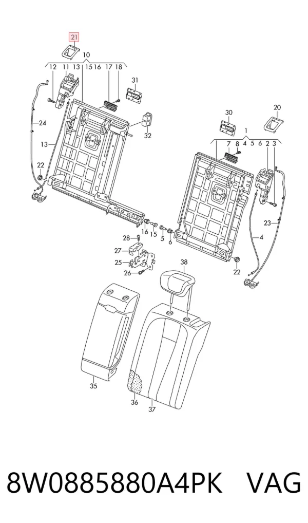  8W0885880A4PK VAG