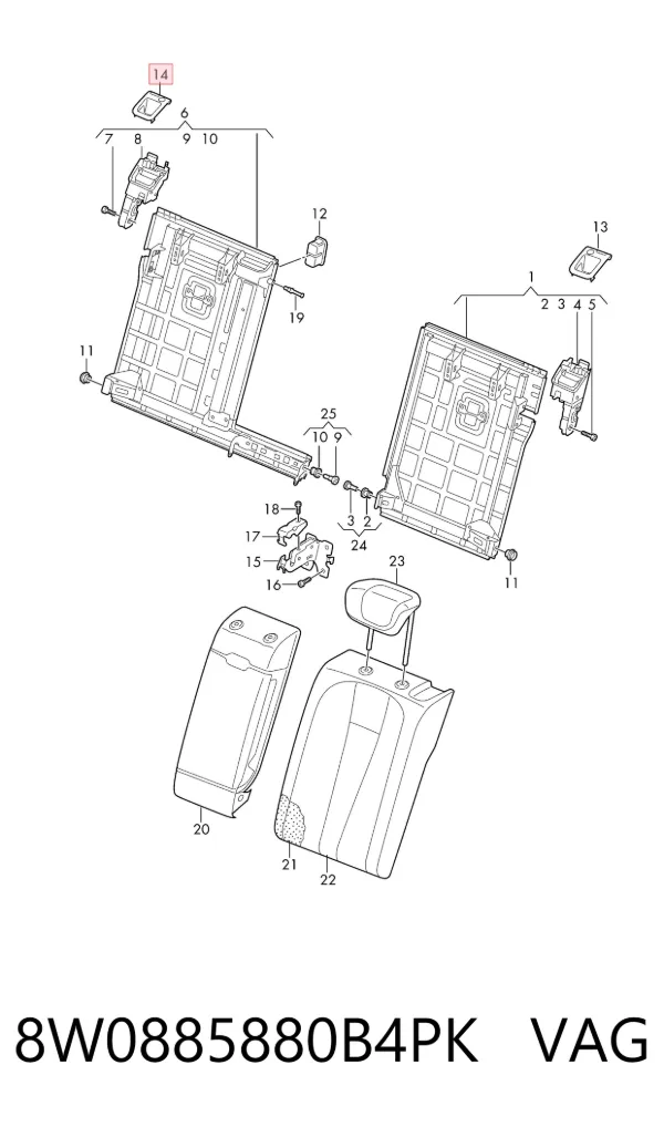  8W0885880B4PK VAG