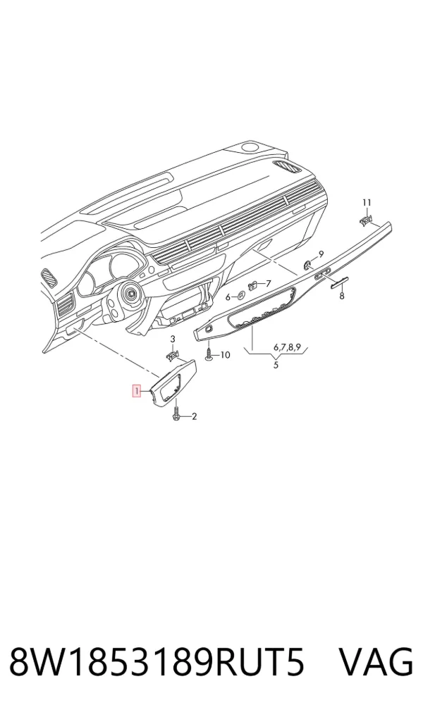  8W1853189RUT5 VAG