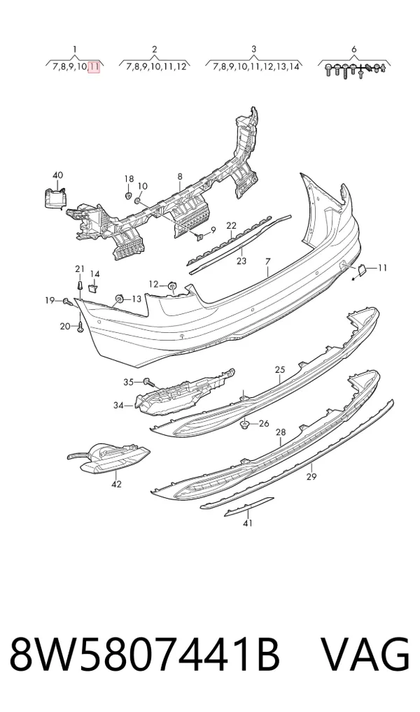  8W5807441B VAG
