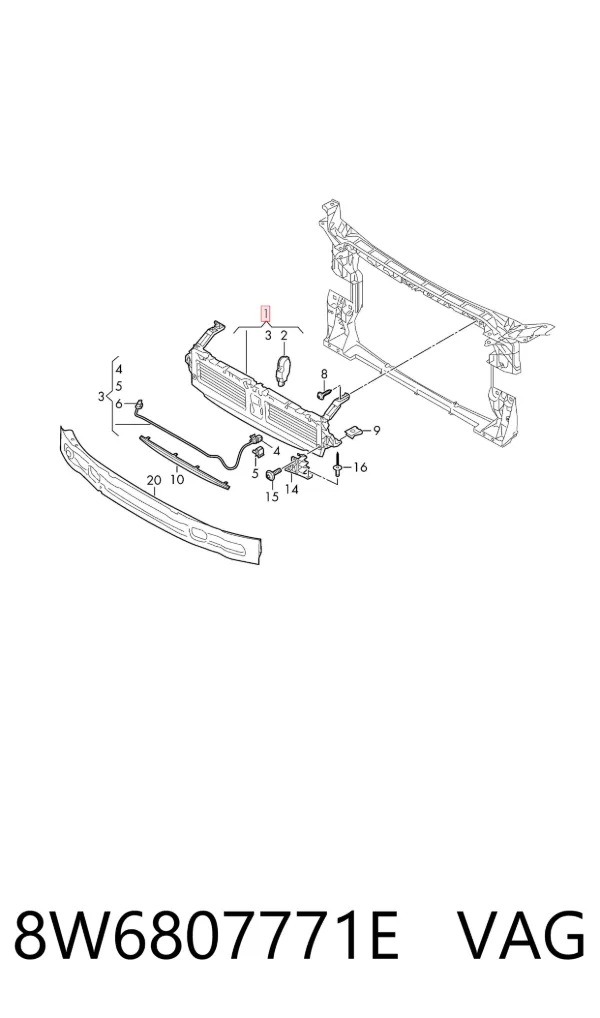  8W6807771E VAG