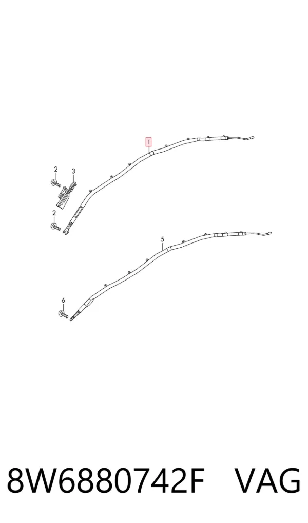 Подушка безпеки, збоку, права, AIRBAG 8W6880742F VAG