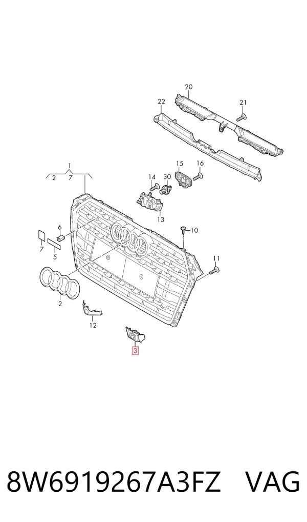  8W6919267A3FZ VAG