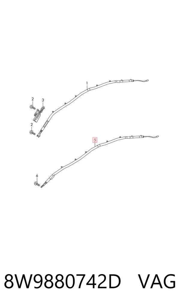 Подушка безпеки, збоку, права, AIRBAG 8W9880742D VAG