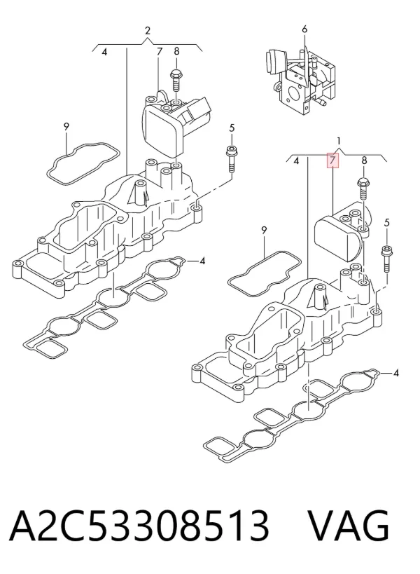 Регулятор дросельної заслінки A2C53308513 VAG