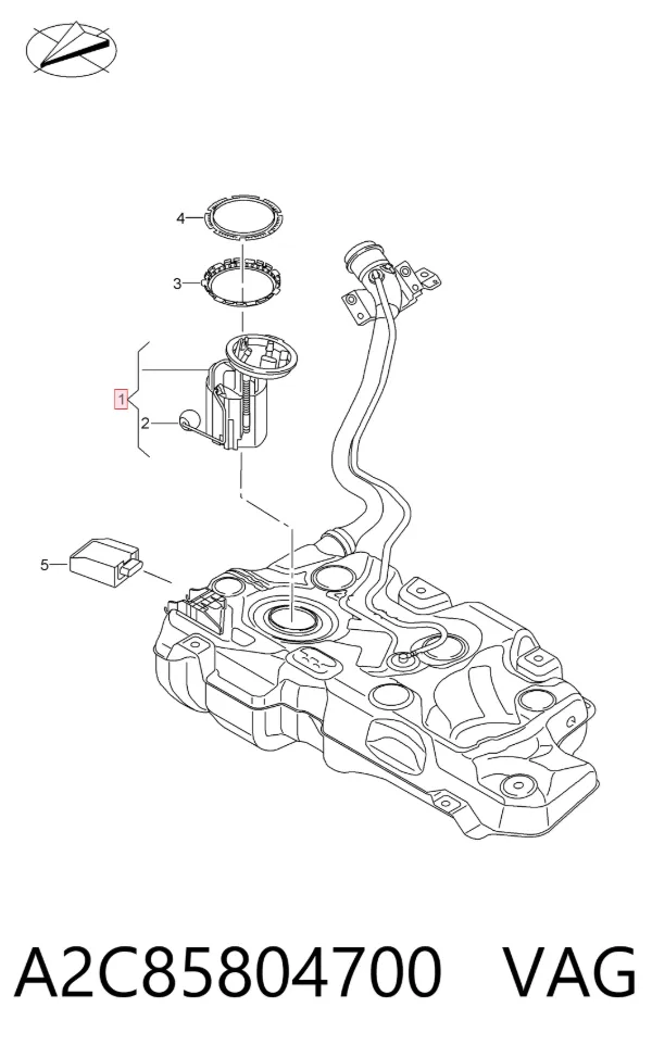 Бензонасос A2C85804700 VAG