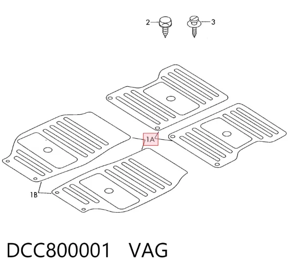 Коврики DCC800001 VAG