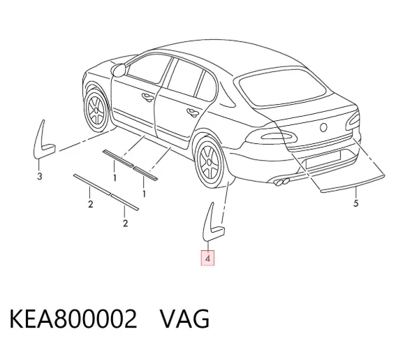 Бризковики задні Skoda SuperB II